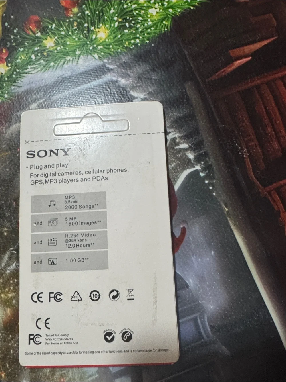 Sony microSD Adapter and Memory Card - Red Packaging with Black Adapter